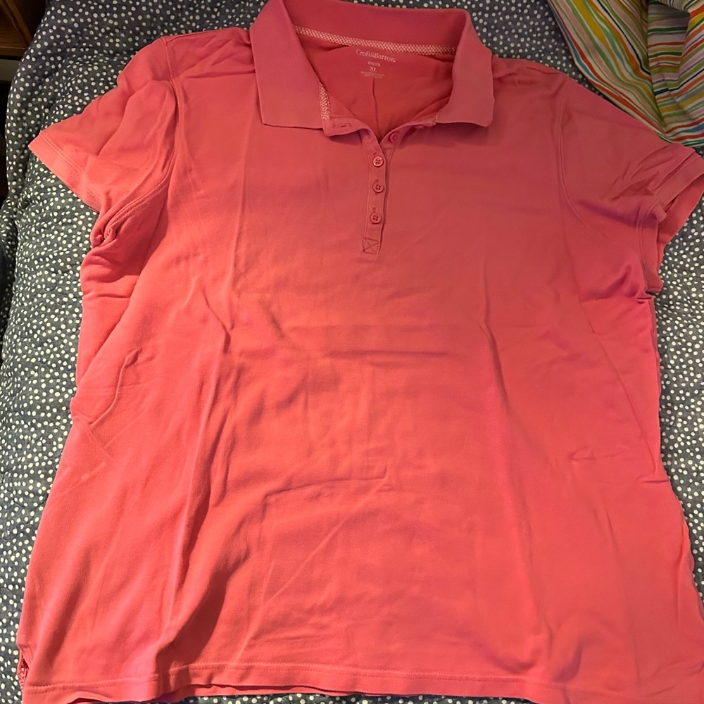 Croft & Barrow Women's Pink Button Down Shirt